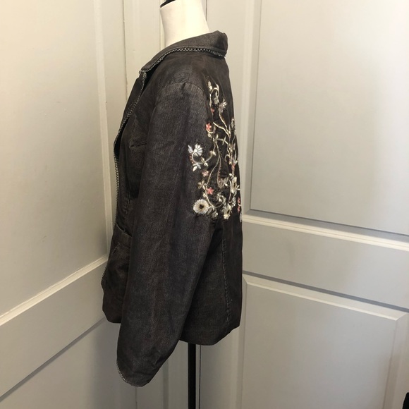 Vertigo Paris fine cordoury embroidered jacket size xl - Picture 2 of 5